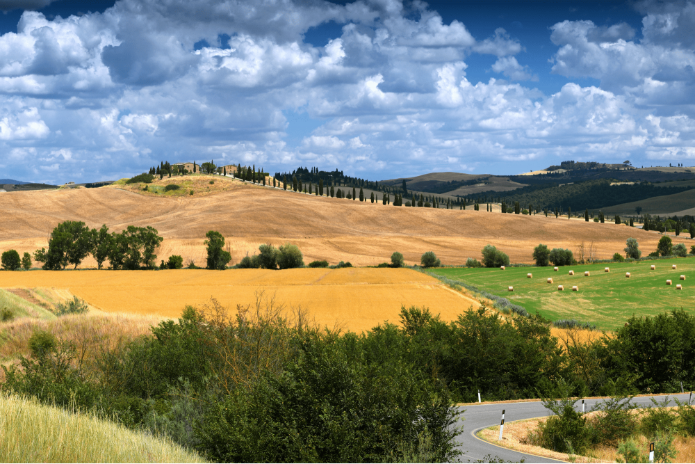 Panorama of the Val d'Orcia